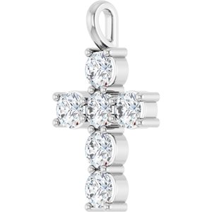 Platinum 1 1/2 CTW Lab-Grown Diamond Pendant