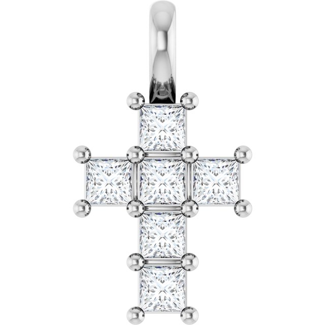 Platinum 1/4 CTW Lab-Grown Diamond Pendant