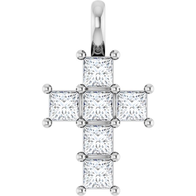 Sterling Silver 1/2 CTW Lab-Grown Diamond Pendant