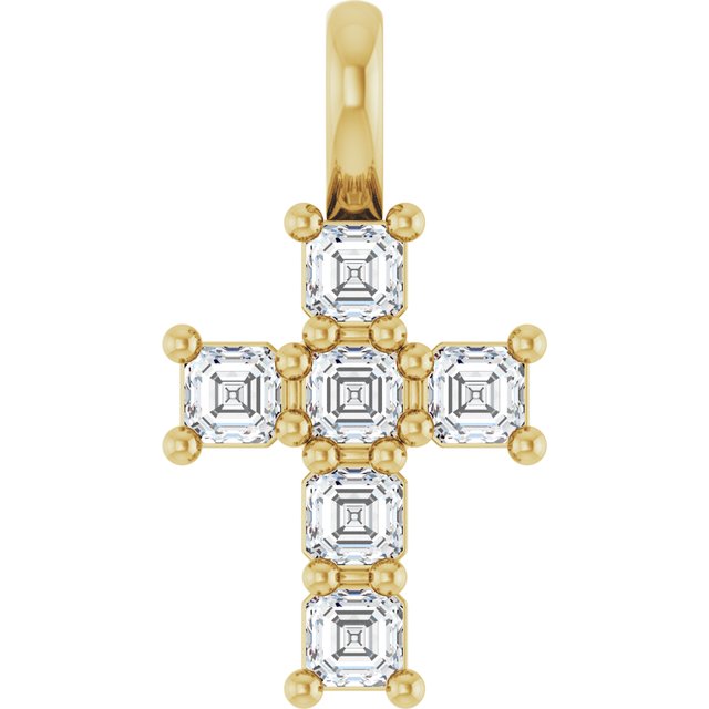 10K Yellow 1/3 CTW Lab-Grown Diamond Pendant