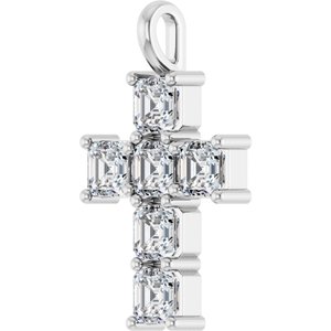 Sterling Silver 2 CTW Lab-Grown Diamond Pendant