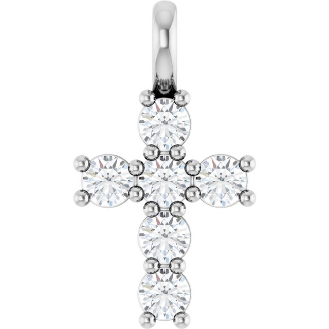 Sterling Silver 1/3 CTW Lab-Grown Diamond Pendant