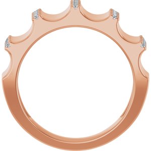 14K Rose 1/3 CTW Lab-Grown Diamond Band