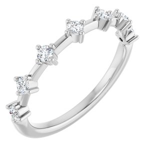14K White 1/4 CTW Lab-Grown Diamond Anniversary Band