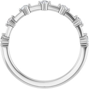14K White 1/4 CTW Lab-Grown Diamond Anniversary Band
