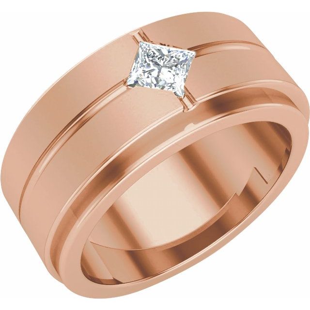 14K Rose 1/2 CTW Lab-Grown Diamond Band