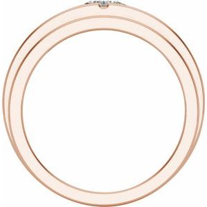 14K Rose 1/2 CTW Lab-Grown Diamond Band