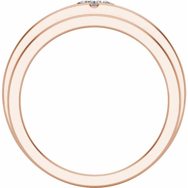 14K Rose 1/2 CTW Lab-Grown Diamond Band