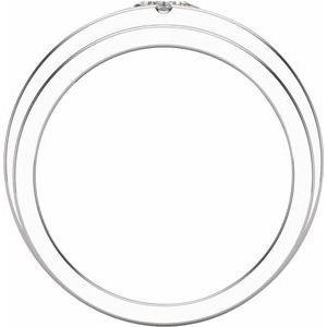14K White 1/2 CTW Lab-Grown Diamond Band