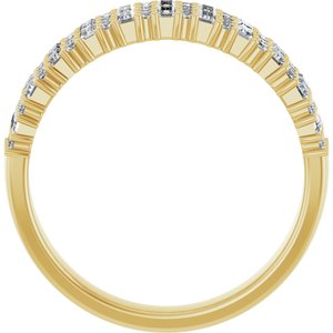 14K Yellow 7/8 CTW Lab-Grown Diamond Anniversary Band