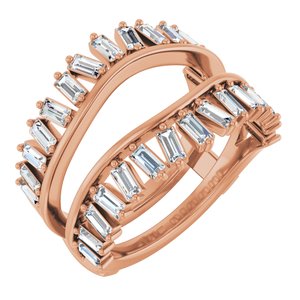 14K Rose 9/8 CTW Lab-Grown Diamond Ring Guard