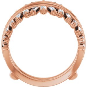 14K Rose 9/8 CTW Lab-Grown Diamond Ring Guard