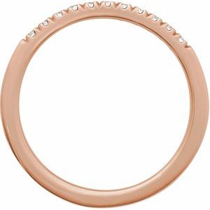 14K Rose 1/6 CTW Lab-Grown Diamond Stackable Ring