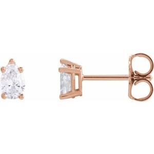 14K Rose 3/8 CTW Lab-Grown Diamond Earrings