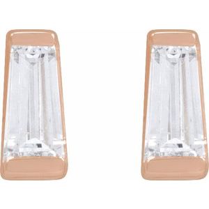14K Rose 1/5 CTW Lab-Grown Diamond Channel-Set Earrings