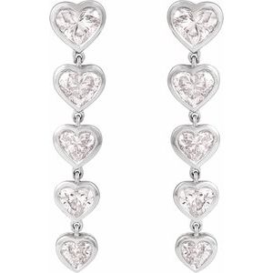 14K White 2 3/4 CTW Lab-Grown Diamond Earrings