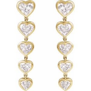 14K Yellow 2 3/4 CTW Lab-Grown Diamond Earrings