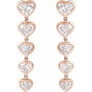 14K Rose 2 3/4 CTW Lab-Grown Diamond Earrings