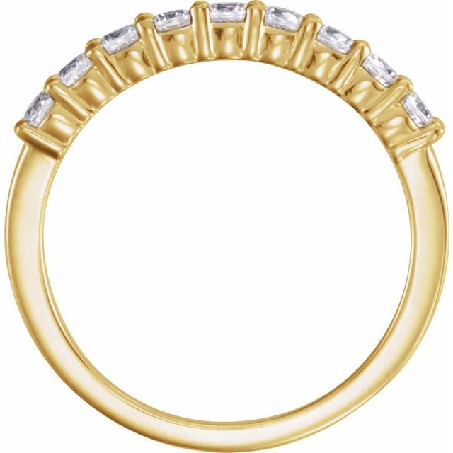 14K Yellow 1/3 CTW Lab-Grown Diamond Anniversary Band