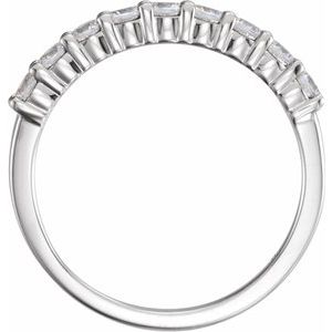 14K White 1/2 CTW Lab-Grown Diamond Anniversary Band