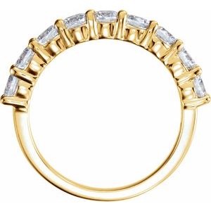 14K Yellow 1 1/4 CTW Lab-Grown Diamond Anniversary Band