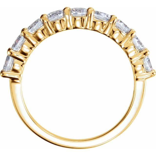 14K Yellow 1 1/4 CTW Lab-Grown Diamond Anniversary Band
