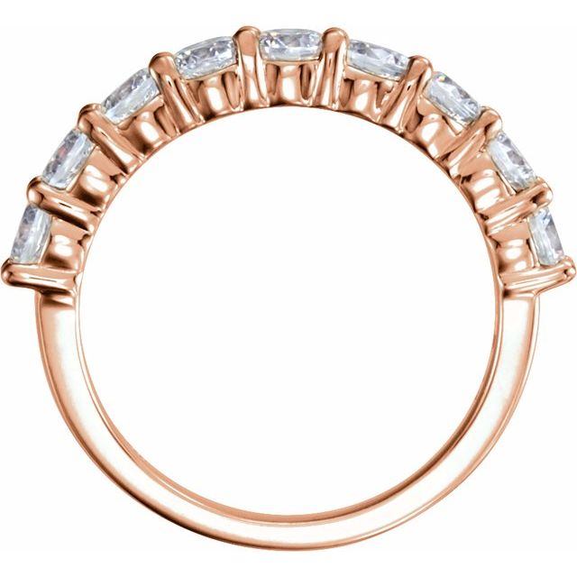 14K Rose 1 1/4 CTW Lab-Grown Diamond Anniversary Band