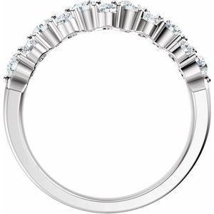 14K White 1 CTW Lab-Grown Diamond Anniversary Band