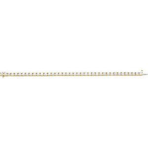14K Yellow 9 CTW Lab-Grown Diamond Line 7 1/4" Bracelet
