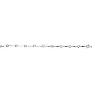 14K White 1 CTW Lab-Grown Diamond Line 7 1/2" Bracelet