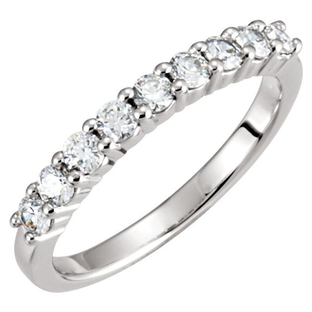 Platinum 1/2 CTW Lab-Grown Diamond Anniversary Band