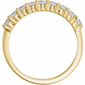 14K Yellow 1/2 CTW Lab-Grown Diamond Anniversary Band