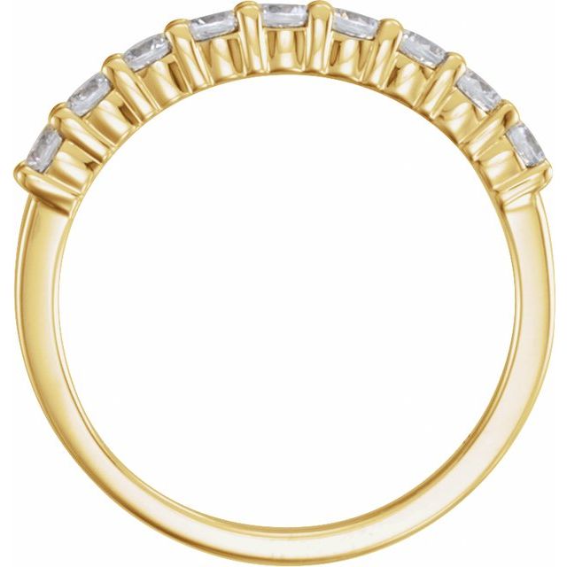 14K Yellow 1/2 CTW Lab-Grown Diamond Anniversary Band