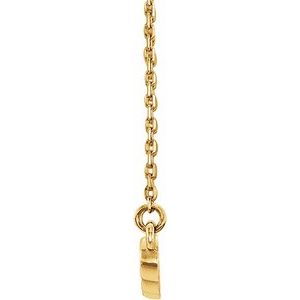 14K Yellow 1/3 CTW Lab-Grown Diamond Bar 16-18" Necklace