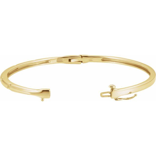 14K Yellow 1/4 CTW Lab-Grown Diamond Bangle 6" Bracelet