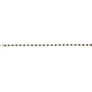 14K White Lab-Grown Blue Sapphire & 2 3/8 CTW Lab-Grown Diamond Line 7" Bracelet