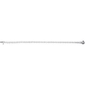 14K White 4 3/4 CTW Lab-Grown Diamond Line 7 1/4" Bracelet
