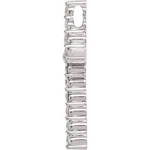 14K White 1/3 CTW Lab-Grown Diamond Cross Pendant
