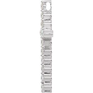 Platinum 1/2 CTW Lab-Grown Diamond Cross Pendant