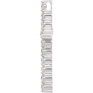 Platinum 1 1/4 CTW Lab-Grown Diamond Cross Pendant