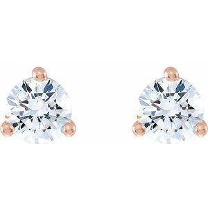 14K Rose 1/6 CTW Lab-Grown Diamond Stud Earrings