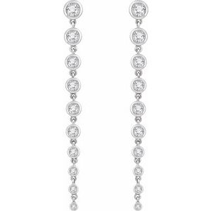 14K White 2 CTW Lab-Grown Diamond Earrings