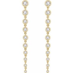 14K Yellow 2 CTW Lab-Grown Diamond Earrings