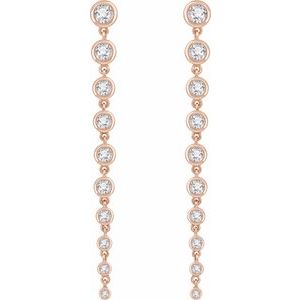 14K Rose 2 CTW Lab-Grown Diamond Earrings