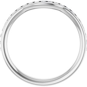 Platinum 1/3 CTW Lab-Grown Diamond Contour Band