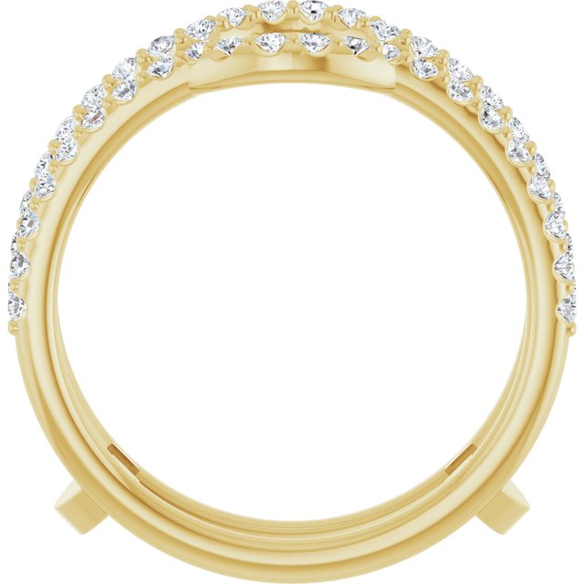 14K Yellow 3/8 CTW Lab-Grown Diamond Ring Guard