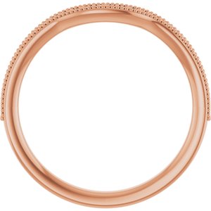 14K Rose 1/6 CTW Lab-Grown Diamond  Contour Band