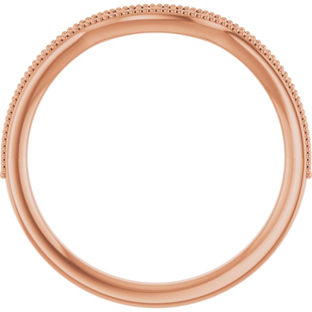 14K Rose 1/6 CTW Lab-Grown Diamond  Contour Band
