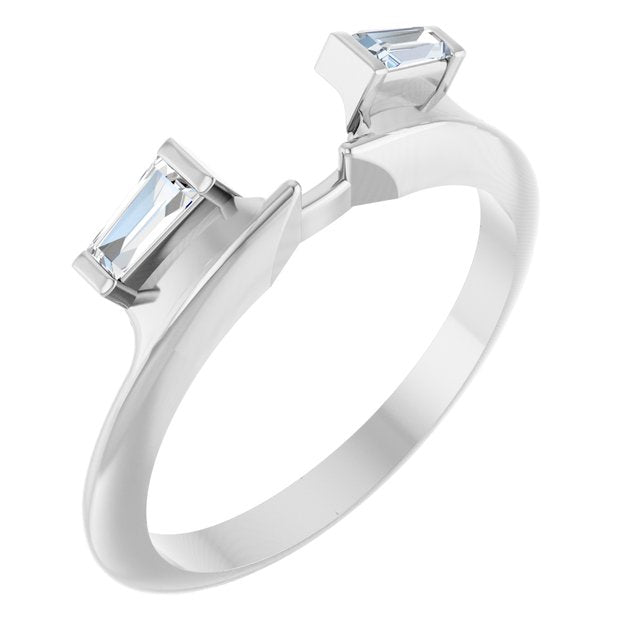 Platinum 1/5 CTW Lab-Grown Diamond  Wrap Ring