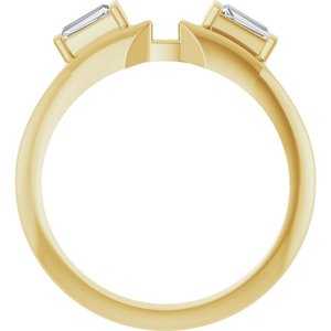 14K Yellow 1/5 CTW Lab-Grown Diamond  Wrap Ring